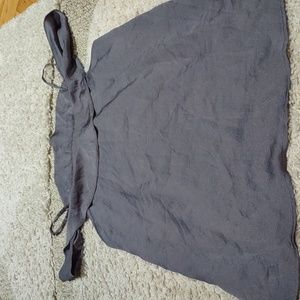 Express Grey Tank Top with ruffle sleeve